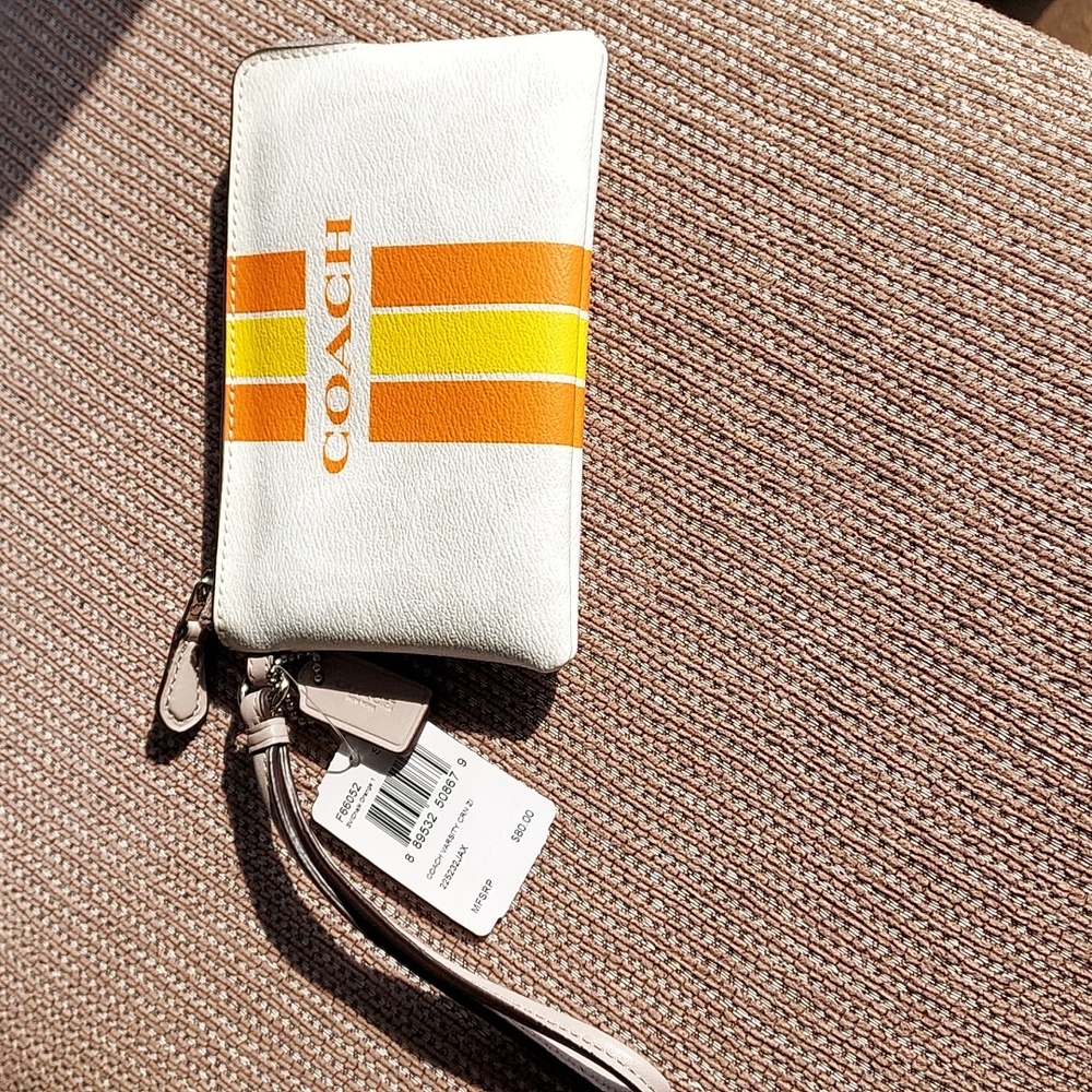 Coach Varsity wristlet, NWT